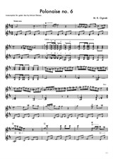 M.K. Oginski - Polonaise No.6 - transcr. for guitar duo by Artiom Galuza
